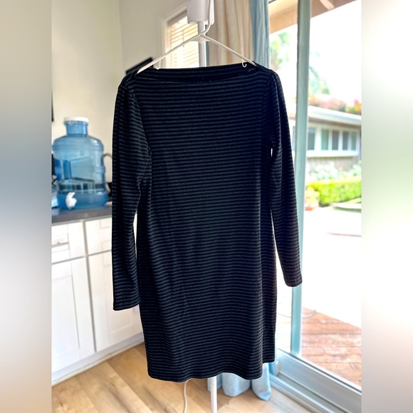 Hatch Rhea maternity dress. Black / grey stripe size 2 - Picture 2 of 4